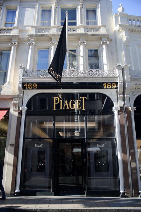 Nouvelle boutique Piaget à New Bond Street, Londres.