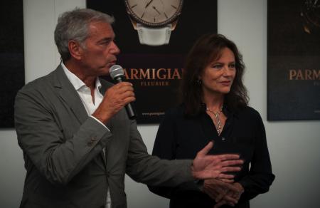 Jacqueline Bisset et Jean-Marc Jacot, CEO Parmigiani