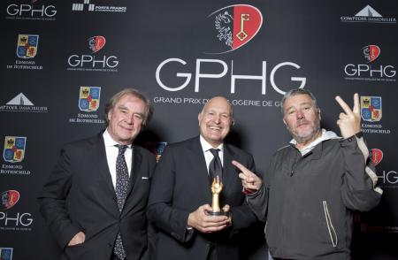 M. Sofisti, CEO Girard-Perregaux, Philippe Starck et J.M. Wilmotte