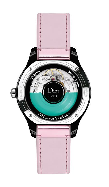 DIOR VIII CÉRAMIQUE ET BRACELET ROSE MÉTALLISÉ - LANCEMENT : JANVIER 2014