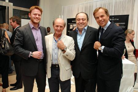 Greg Simonian (Westime), Jean-Louis Etienne, John Simonian (Westime), Jean-Frederic Dufour (Zenith).