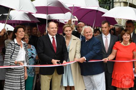 Inauguration de la Roseraie Princesse Grace de Monaco réaménagée avec le soutien de la Maison Piaget 