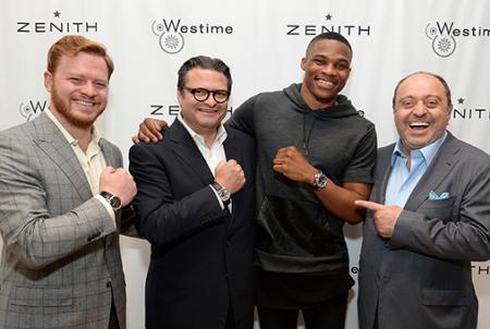 Greg Simonian, Aldo Magada, Russell Westbrook et John Simonian