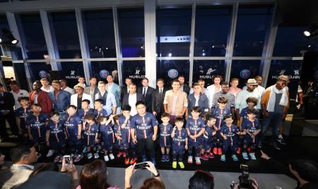 Hublot à Hong Kong avec les joueurs du Paris Saint Germain