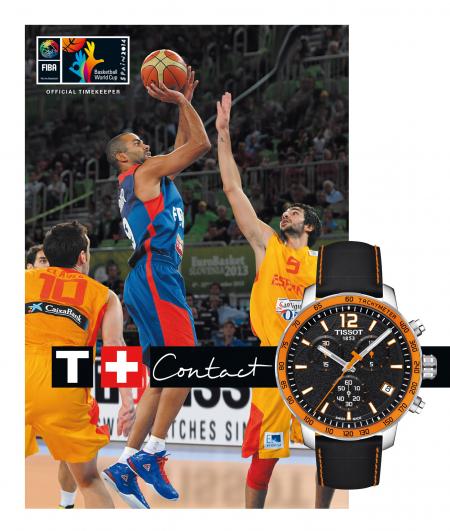 Tissot, Chronométreur officiel de la Coupe du monde FIBA de Basket-ball 2014 en Espagne