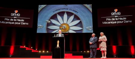 Christophe Claret (Fondateur et président de Christophe Claret, marque lauréate du Prix de la Haute Mécanique pour Dame 2014), René Beyer et Elizabeth Doerr (membres du jury)