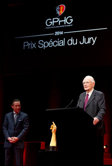Aurel Bacs (Président du jury) et Walter Lange (Fondateur de A. Lange & Söhne et lauréat du Prix Spécial du Jury 2014)