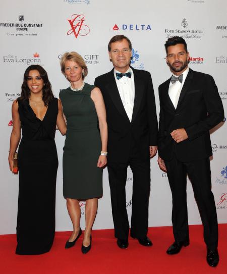 Eva Longoria, Ricky Martin, Peter Stas & Aletta Stas