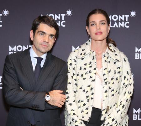 Jérôme Lambert, CEO de Montblanc, et Charlotte Casiraghi