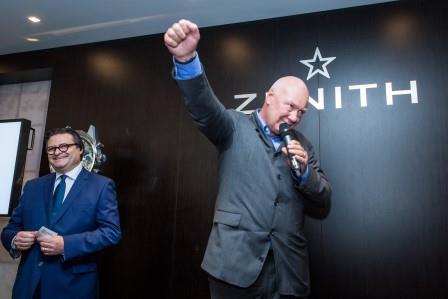 Zenith - Baselworld 2015 - Jean-Claude Biver et Aldo Magada