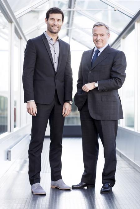 Mark Webber et Karl-Friedrich Scheufele, co-président de Chopard