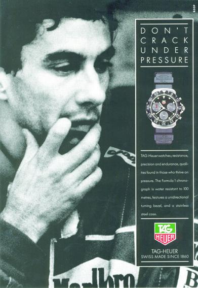 TAG Heuer - Ayrton Senna - Publicité de 1991