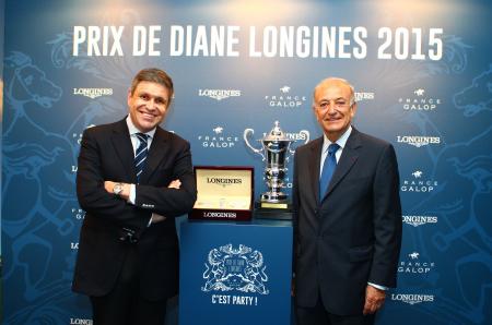 Juan-Carlos Capelli, Vice-Président de Longines et Directeur Marketing International, et Bertrand Bélinguier, Président de France Galop