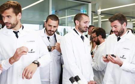 Quand les joueurs de la Juve rendent visite à Hublot