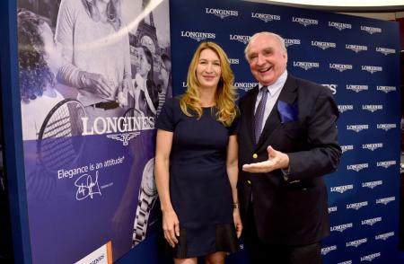 Inauguration boutique Longines - Steffi Graf - Walter von Känel