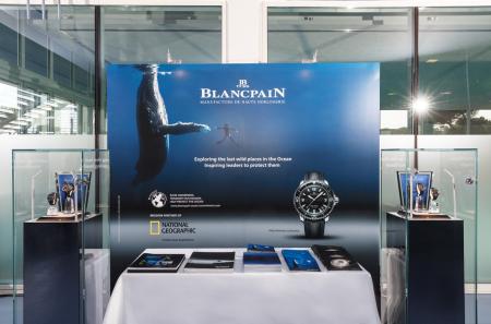 Le stand de Blancpain lors du World Ocean Summit 2015