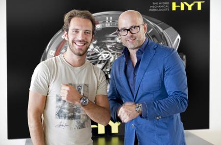 Jean-Eric Vergne et Vincent Perriard, CEO de HYT 