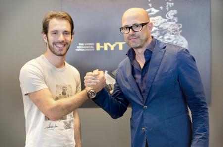 Jean-Eric Vergne et Vincent Perriard, CEO de HYT