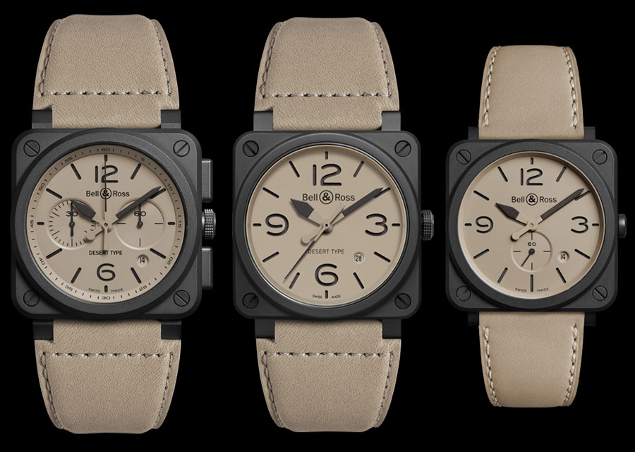 Bell & Ross Desert Type BR 03-94, BR 03-92 et BRS 