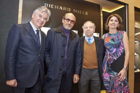 Au centre, Richard Mille et Jean Todt