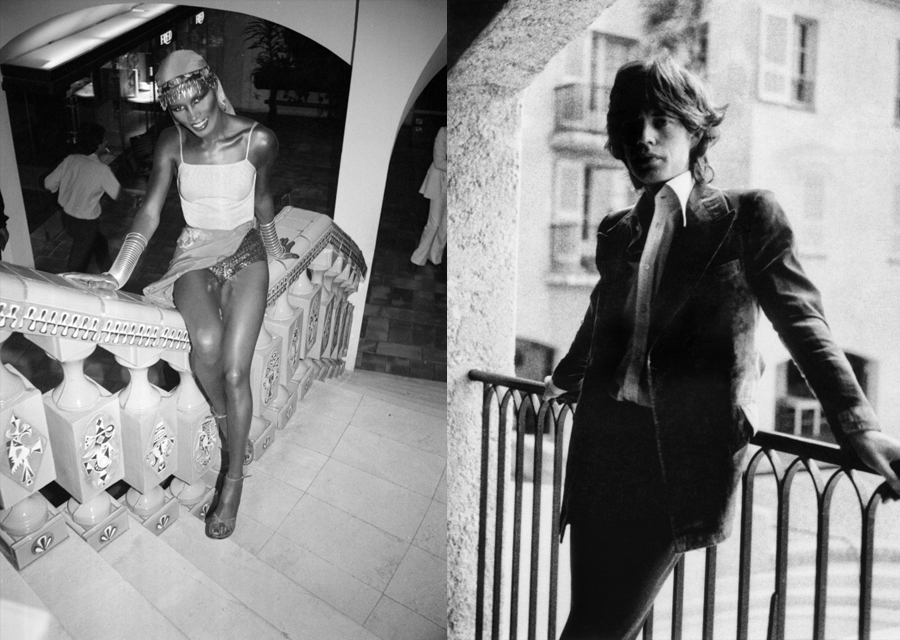 Grace Jones et Mick Jagger à l'Hôtel Byblos