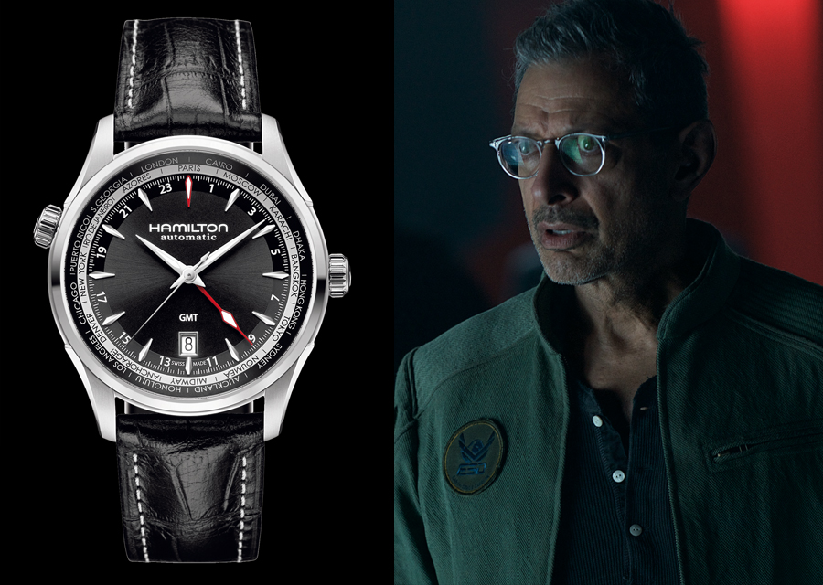 Jeff Goldblum porte une Hamilton Jazzmaster avec fonction GMT dans Independence Day : Resurgence