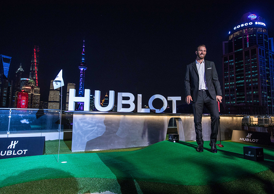 Le golfeur Dustin Johnson, numéro 1 modial et ambassadeur Hublot