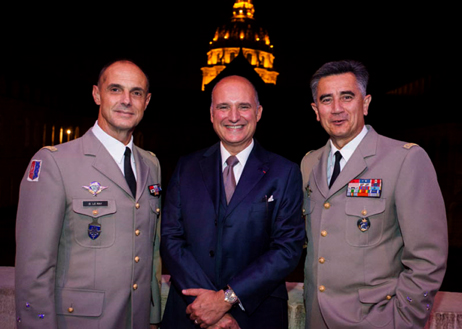 Général Le Ray, Gouverneur Militaire de Paris, Carlos-A. Rosillo, Bell & Ross CEO, et le Général Baptiste, Directeur du Musée de l’Armée 