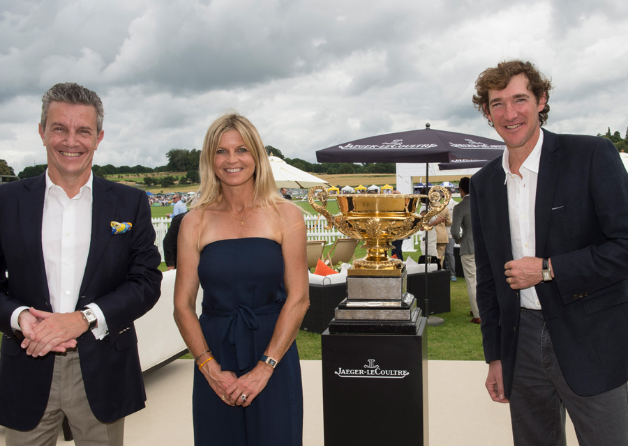 Jaeger-LeCoultre CEO Daniel Riedo, Jaeger-LeCoultre Polo Ambassadors Clare Milford Haven and Luke Tomlinson_ 2016 Jaeger-LeCoultre Gold Cup Final