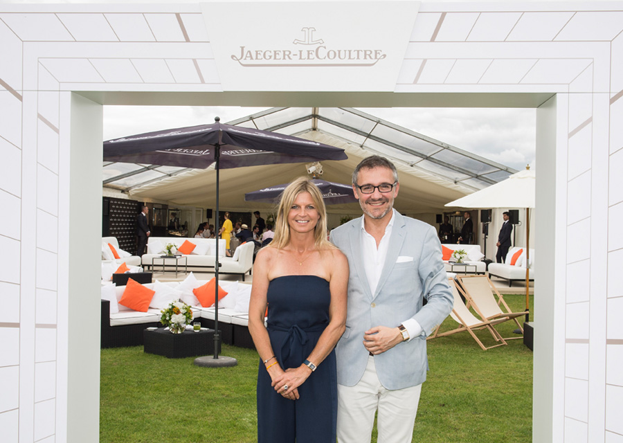 Jaeger-LeCoultre Polo Ambassador Clare Milford Haven and Communication Executive Director Laurent Vinay∏Vanessa Taylor Photography