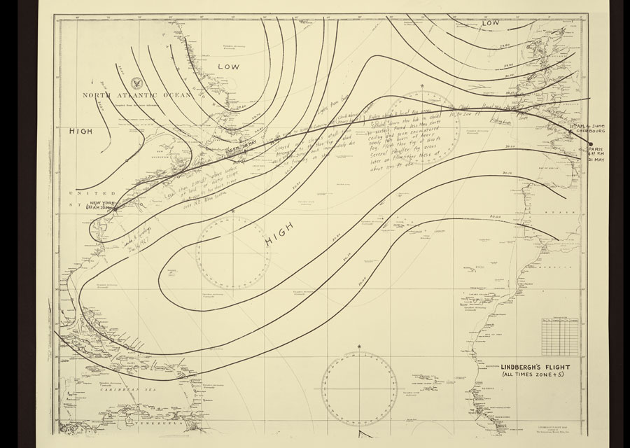 Plan de vol de Charles Lindbergh