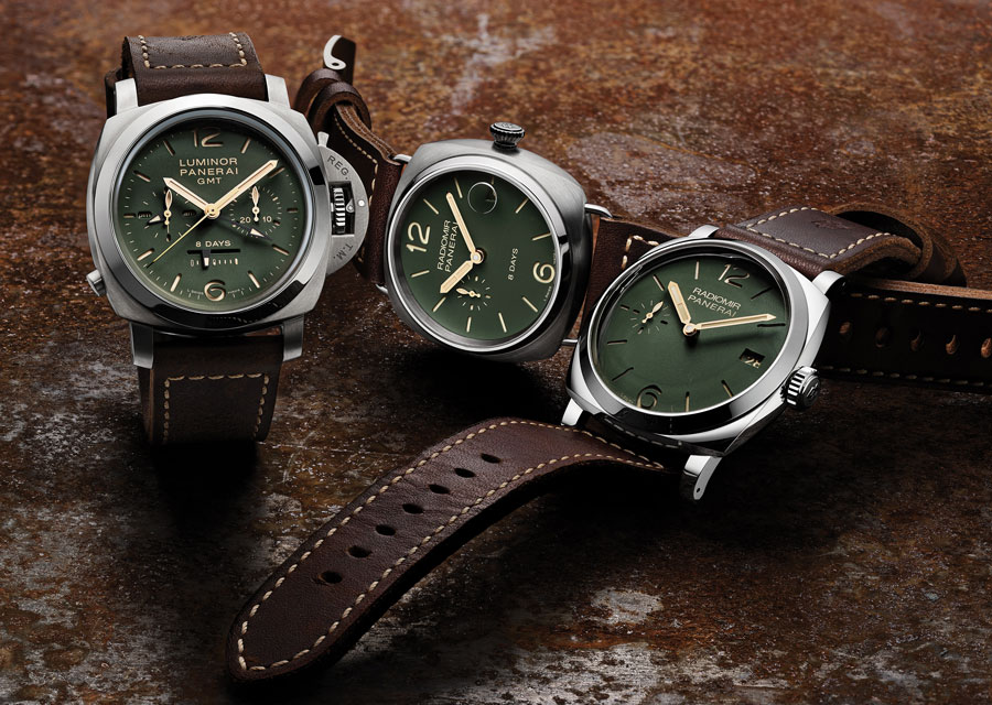 Editions spéciales Panerai cadran vert