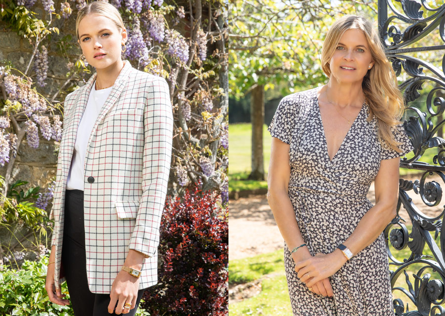 L'actrice Gabriella Wilde et la marquise de Milford Haven, Clare Mountbatten / @tristanfewings