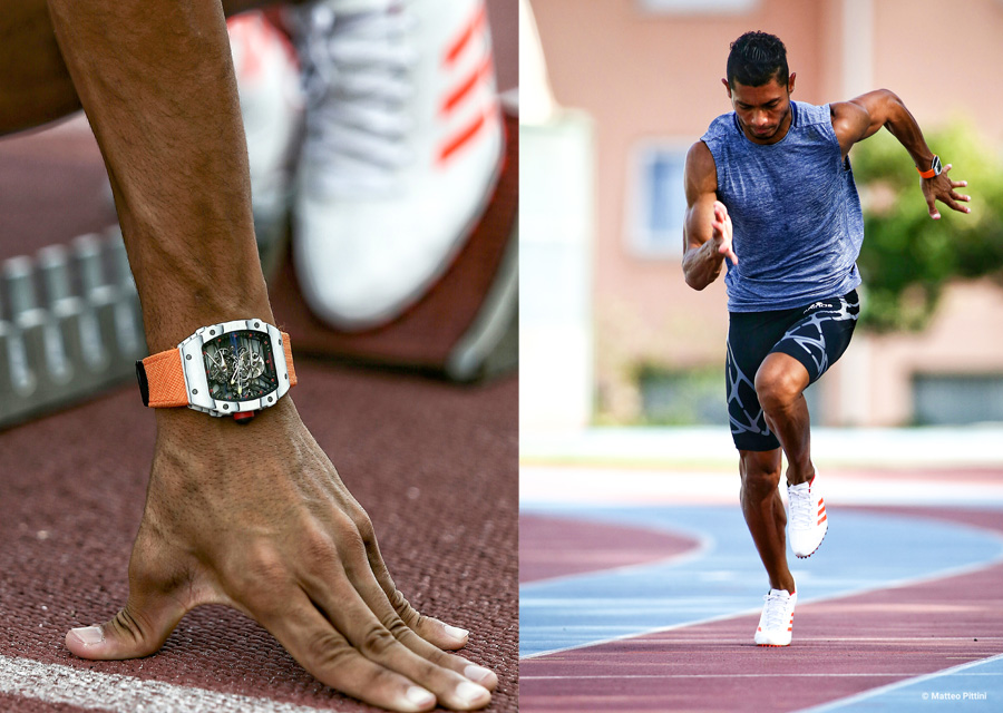 Wayde Van Niekerk avec le Tourbillon RM 27-02