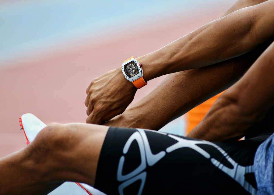 Wayde Van Niekerk avec le Tourbillon RM 27-02