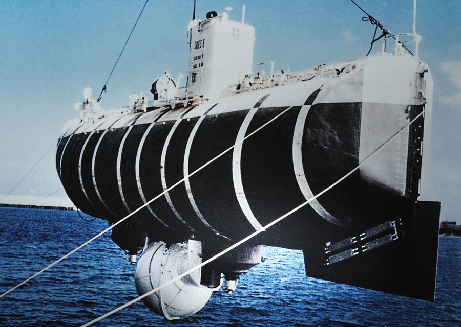 Bathyscaphe Trieste en 1960