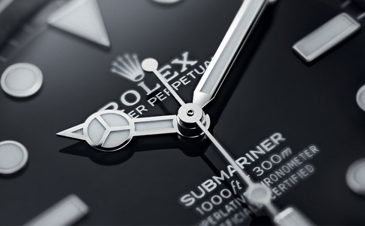 Le cadran de nouvelle Rolex Submariner
