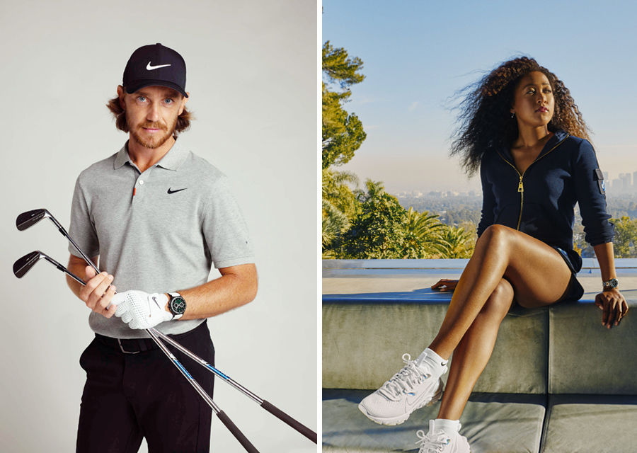 Le golfeur Tommy Fleetwood et la joueuse de tennis Naomie Osaka ont rejoint l'équipe des ambassadeurs de TAG Heuer