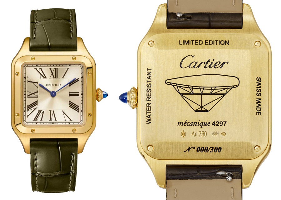La montre Cartier Santos-Dumont XL - La Baladeuse est une édition limitée à 300 exemplaires