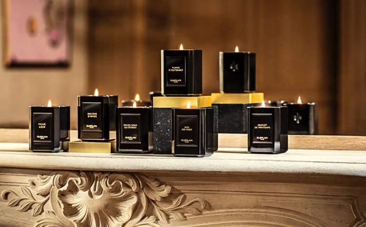Les bougies parfumées de la collection l'Art de Vivre de Guerlain