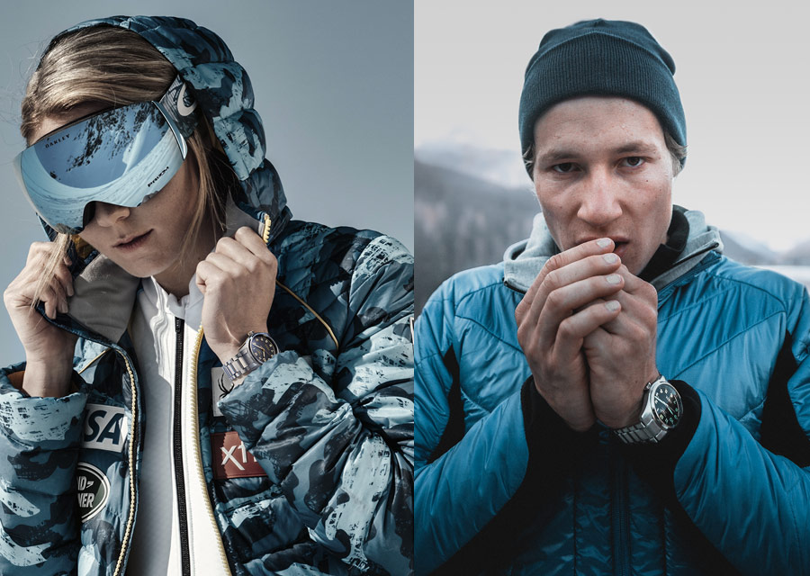 Longines et le ski, les champions ambassadeurs Mikaela Shiffrin et Marco Odermatt