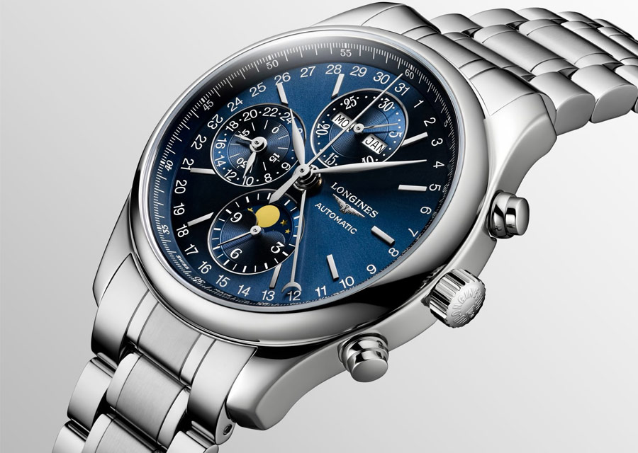 montre à quantième Longines Master Collection chronographe calendrier complet