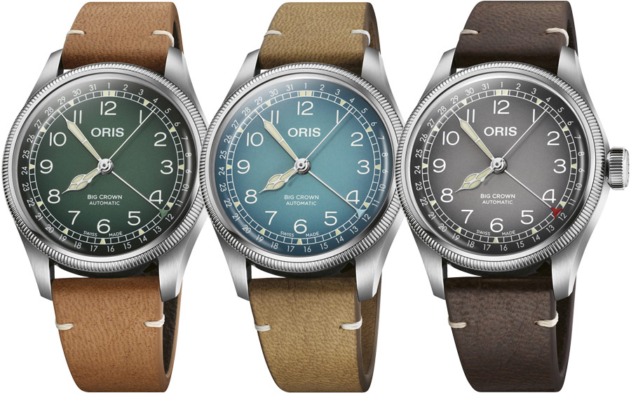 Les trois Big Crown Oris et Cervo Volante