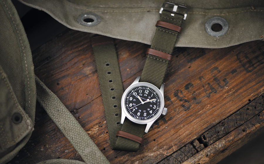 La Khaki Field Hamilton est une des montres militaires les plus connues 
