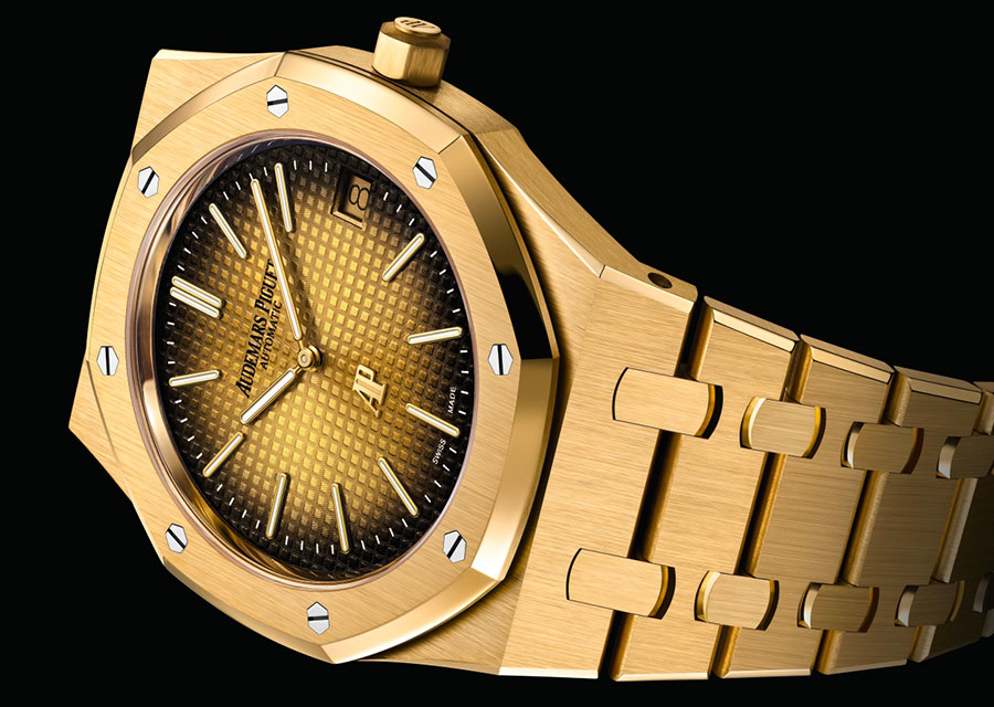 Royal Oak « Jumbo » Extra Plat 39 mm or Jaune