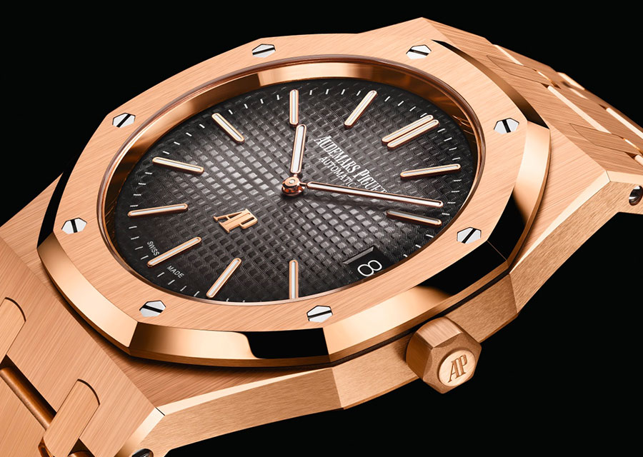 Royal Oak « Jumbo » Extra Plat 39 mm or rose