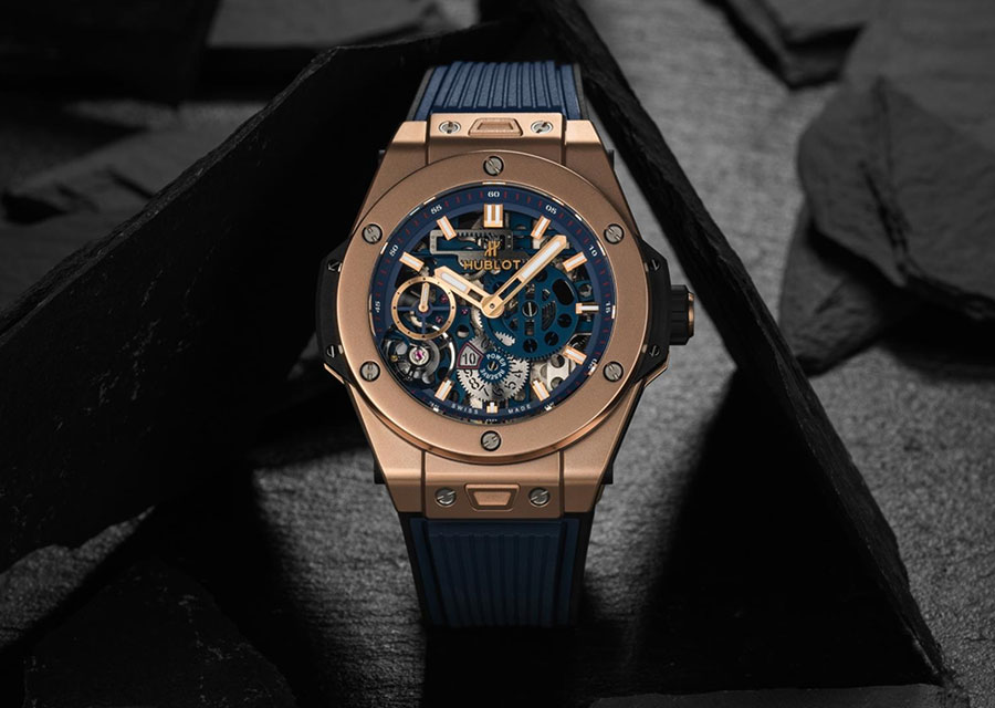 Hublot Big Bang Meca-10 King Gold Blue 