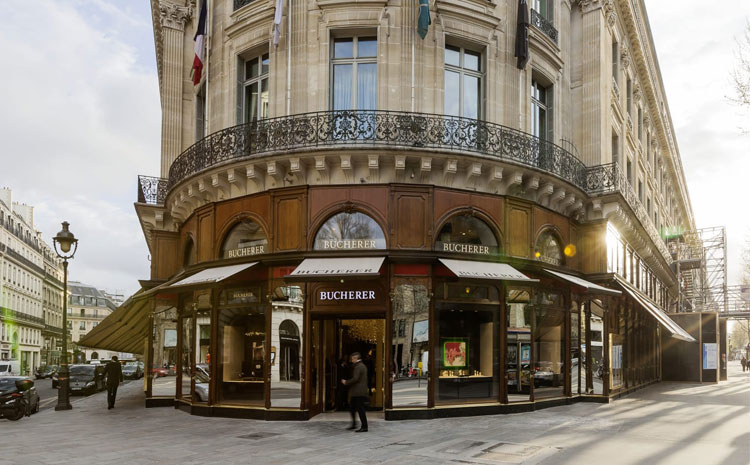 La boutique Bucherer située au 12 boulevard des Capucines à Paris.