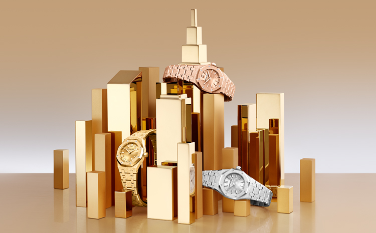 Les Audemars Piguet Royal Oak Mini Frosted Gold Quartz