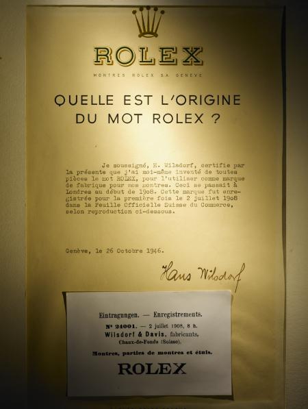 Certificat original Rolex - 1908